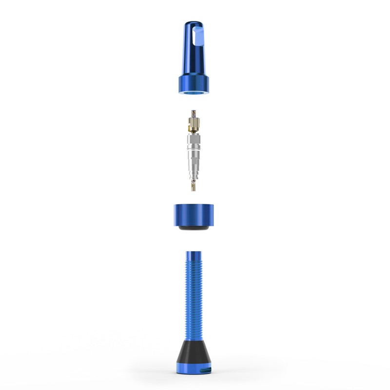 PMP Tubeless MTB Valves Universal: Conical Base, Tool-free Use, Core
