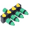 Water Hose Splitter ABS Material 4 Way Stainless Durable Garden