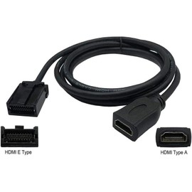HUIKKJP HDMI Cable for Car Navigation System, E-Type to A Type Conversion Cable, HDMI Conversion Cable, For In-Car Video, Car Navigation Cable, Mitsubishi, Nissan, Daihatsu Genuine Navigation, Etc