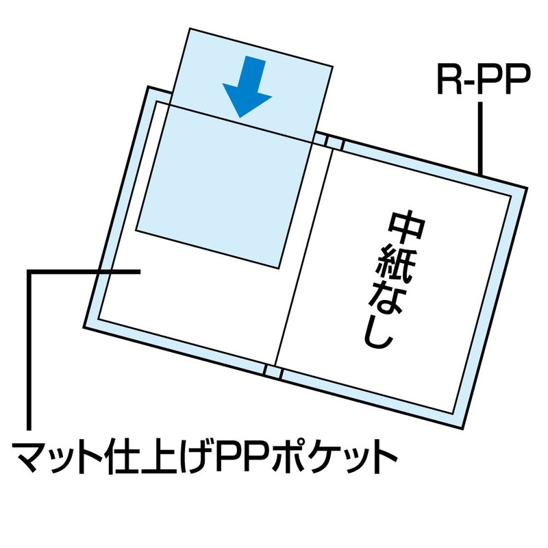Kokuyo A4 Carry-All Clear Book, Fixed Back Pocket