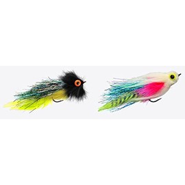 KK Set of 2 Jenzi Predator Streamer with Eye of Jenzi Approx. 17 cm 6/0 Hooks + Free Petri Heil! Sticker