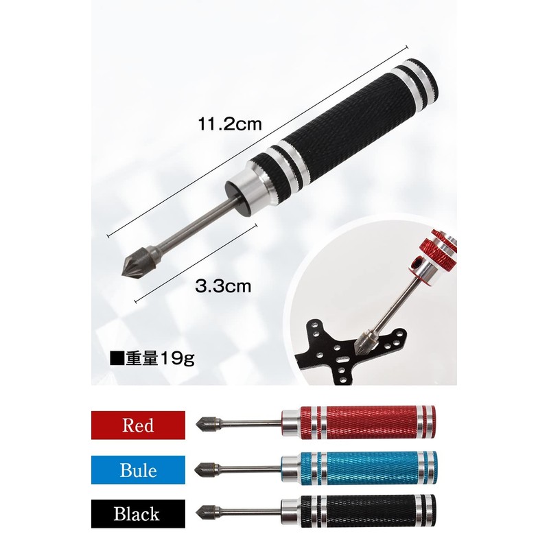 Mini 4WD Drilling Tool (Blue/Red/Black) Countersunk Hole Creation Manual Drill