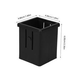 DOITOOL 4Pcs Inner Hollow Sleeve Converter Square Tube Slide Sleeve for Adaptation Enhance Stability for Fitness Equipment Precision Manufacturing Reduces Friction