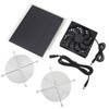 Solar Panel Fan 10W Exhaust Fan Dual Layer Metal Shell