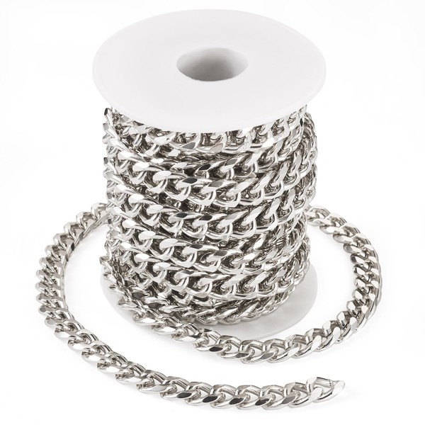 Craftdady 16.40 Feet Aluminium Curb Chains Thick Twisted Chain Links