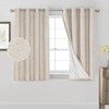 PrinceDeco Primitive Textured Linen 100% Blackout Curtains for Bedroom/Living Room