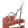Silver Stainless Steel Folding Scissors Portable Mini Pocket Travel Scissors