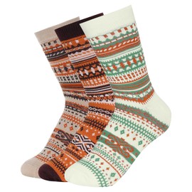 choyaxo 3 Pairs Winter Thermal Socks Fall Warm Boho Socks for Women Men Cold Weather Gifts