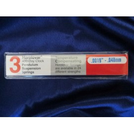 Horolovar 400 Day / Anniversary Clock .0019 Suspension Spring / Wire - Horolovar
