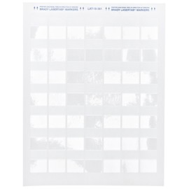 Brady LAT-18-361-1 Self-Laminating Laser Printable Polyester Labels (LAT-18-361-2.5) - Matte Finish, White/Translucent Labels - 1" Width, 1.33" Height (Pack of 1000)