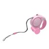 Ultra Pink Extendable Dog Lead 5m with LED Light &