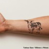 'Cute Dairy Cow' Temporary Tattoo - Water Resistant, Skin-Safe, Non-Toxic