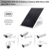 gulisot Solar Panel Charger, Solar Panel for Security Camera,6W USB