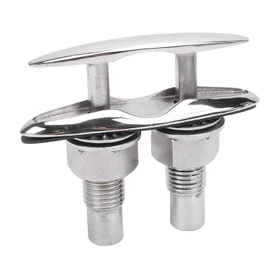 Luocute 5in Pull Up Marine Cleat, 316 Stainless Steel Retractable Boat Dock Cleat Highly Polished for RV Yacht Speedboat, with Versatile Mounting Needs and Secure Fixation
