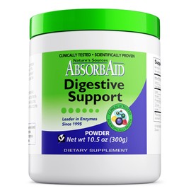 AbsorbAid Digestive Enzymes 300 Grams, Proven to Increase Vital Nutrient Absorption by up to 71%