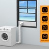 LBG Products Dryer Vent Window Kit for 4" Diameter Dryer