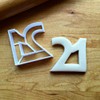 Sweet Prints Inc Number 21 Cookie Cutter - Dishwasher Safe