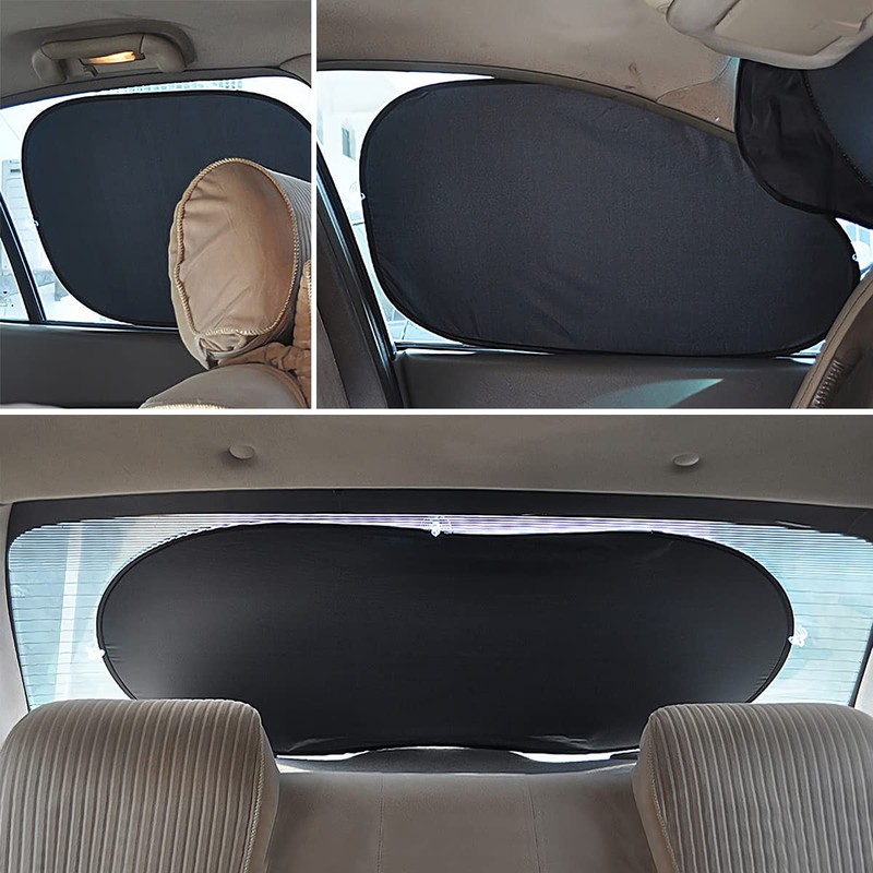 Car Window Shade, 6Pack Set Auto Sun Shades for Side