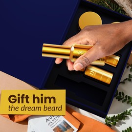 Gifts for Men: Luxury Beard Kit w/Beard Oil and Beard Balm for Valentines and Fathers Day, Anniversary Birthday Christmas Stocking Stuffers for Him Husband Boyfriend or Dad