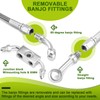 Mofun 48.5" ABS Hydraulic Front Brake Line Kit Compatible with