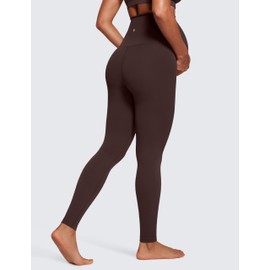 CRZ YOGA Butterluxe Extra Long Maternity Leggings for Tall Women 30'' Workout Yoga Lounge Pants Over The Belly Pregnancy Soft Hot Fudge Brown X-Large