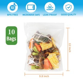 10×Seafood Boil Bags Medium Size Boil Bag for fish, crab, shrimp, and veggies - cooking and storage bag (M)