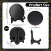 NBEADS 2 Set Black Obsidian Scrying Mirrors, 9.95cm Natural Obsidian