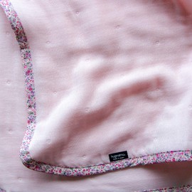 Hagmamu 1817-01-P-F Gauze Blanket, Small, Baby, 19.7 x 27.6 inches (50 x 70 cm), Pink Flowery, 6 Layers, Soft