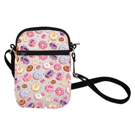 Donut Crossbody Bag Donut Lover Gifts Donut Gifts Funny Donut Gifts Donut Stress Just Do Your Best Donut Cell Phone Sling Bag