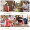 Exllena Small Flask 150ml Made of 304 Stainless Steel, Double