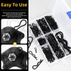 Hilitchi 145Pcs 6Sizes Hitch Pin Clip R Clips Retaining Pins