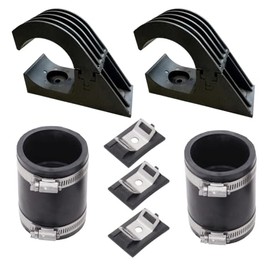 SolarPoolSupply SwimEasy Panel Installation Kit, Stainless Steel Parts for Mounting Panels to a Surface and Connecting Together, Built for a 2" I.D. Header