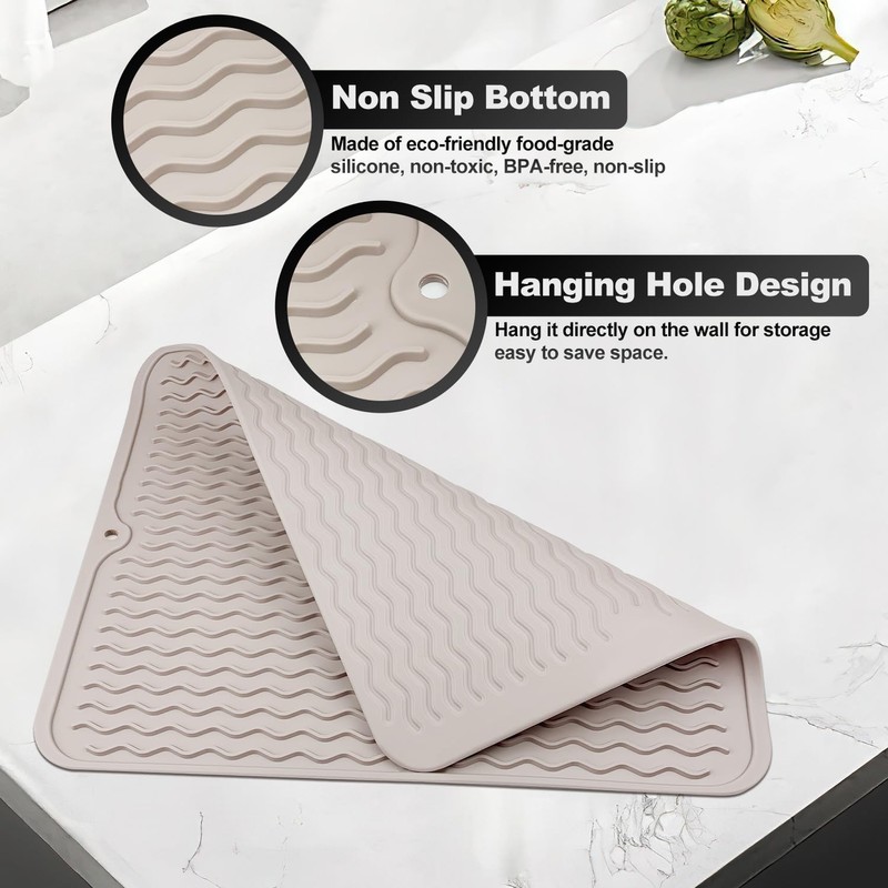 Dish Drying Mat 40 x 30 cm, Dish Drying Mat