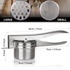 Potato Ricer, Sopito 15oz Stainless Steel Potato Masher with 2