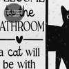 Jakayla Funny Shower Curtain Set – Cute Black Cat Bathroom