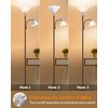 LEPOWER Floor Lamp, Standing Lamp Replaceable 3000K Energy-Saving, Lamp for