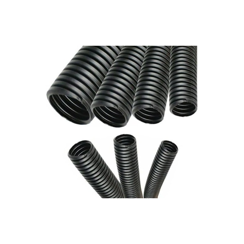 Electriduct 1/4" Polypropylene Non-Slit Wire Loom Corrugated Flexible Conduit -