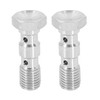 X AUTOHAUX 2 Pieces Metric Thread Double Hollow Screw M10