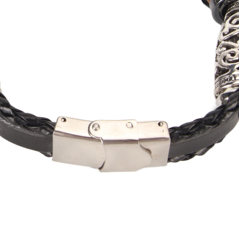 Leather Strap for Xiaomi 7 NFC Bracelet Metal Buckle Ethnic