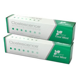 Opalescence Teeth Whitening Toothpaste (Pack of 2) - Cool Mint Original Formula - Oral Care, Gluten-Free - 4.7 Ounce Made by Ultradent.- TP-5166-2