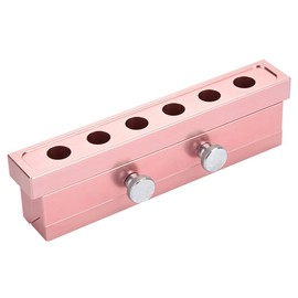 Lip Stick Maker Tool, Aluminum Alloy Rose Gold Mold For Making Lipstick Kit for Home Diy Professional Beauty (6 Holes)
