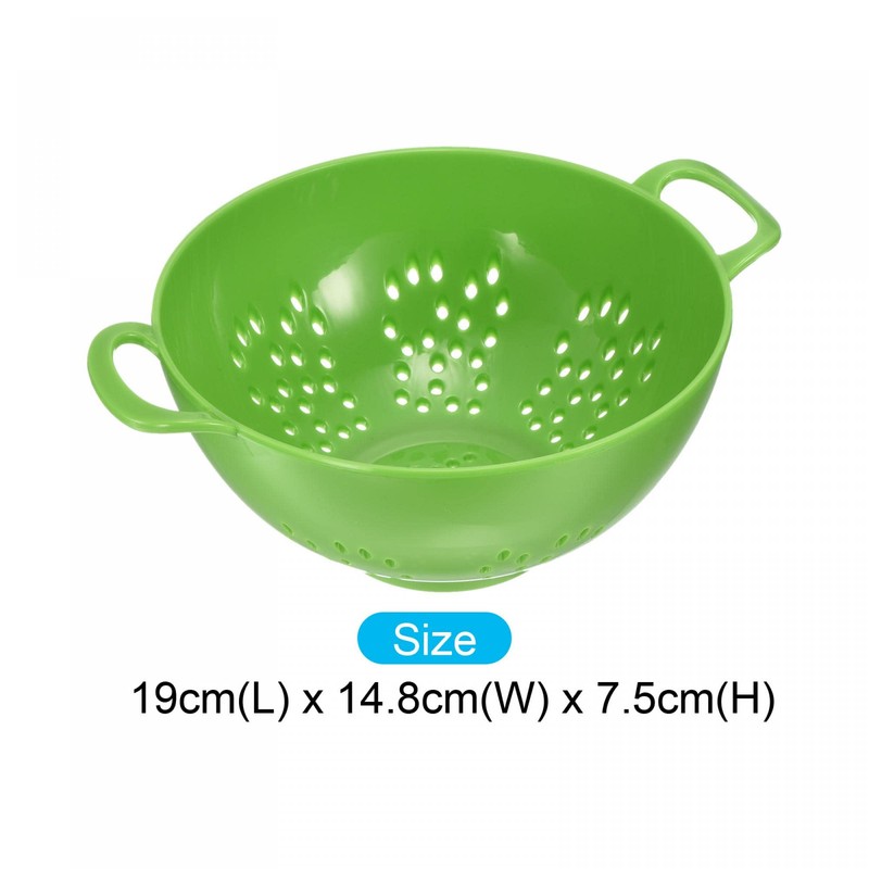 sourcing map Mini Food Colander with Double Handles, Rice Washing