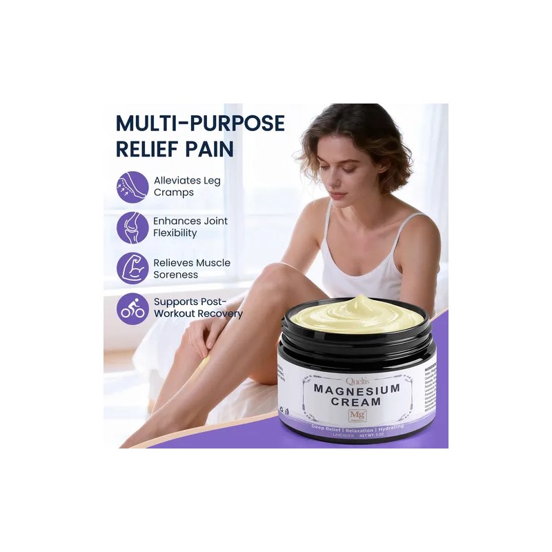 Queltis Magnesium Cream Lavanda 5 Oz Crema Topica Piel Suave