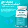 Whoyun Magnesium Malate Gummies 1000mg, Enhanced Absorption Magnesium Chewables Supplement