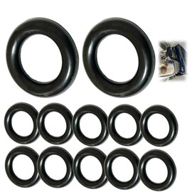 Startside Scarf Hanger Blanket Hanging Rubber Muffler Rubber Mounting Ring (12 Black Rings)