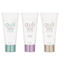 Auli Skin Bakuchiol Rich Body Cream Trio, 4 fl oz each