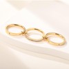 HOSICRON Gold Stackable Rings for Women Non Tarnish, 18k Gold
