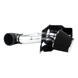 KAX 3.5 inch Cold Air Intake System Kit & Heat Shield Replacement for Ford Mustang 2005-2009 4.6L V8, High Performance, BLACK
