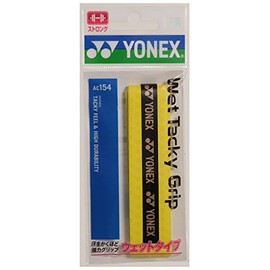 Yonex AC154 151 Grip Tape Wet Tacky Grip (Pack of 1), Bright Yellow