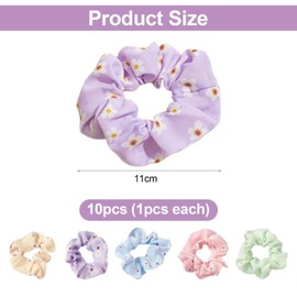 10 Pieces For Women'S Hair Rings, Cute Sweet Hair Rings, Elastic Hair Rings, Ponytail Hair Rings, Hairstyle Design Accessories.